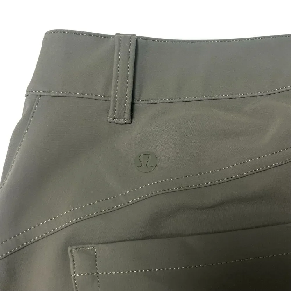 Lululemon City Sleek Slim-Fit 5 Pocket High-Rise Pant Full Length Grey Sage 28